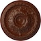 Ekena Millwork Oslo Ceiling Medallion (Fits Canopies up to 7 5/8"), 38 3/8"OD x 2 7/8"P, Burnished Mahogany Crackle CM38OSBMC - alternate 1
